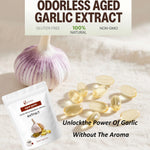 Non GMO and gluten free aged garlic extract softgels for heart health.