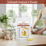 Close-up of the rapid-release vegetarian garlic softgels for everyday cardiovascular wellness.