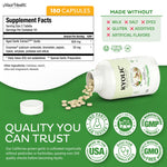 USA imported Maxi Health garlic supplement container showcasing Enzymax blend