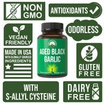 Aged black garlic extract 30 count bottle for cardiovascular health