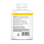 Side angle of Kyolic Formula 104 bottle showing dietary supplement facts and premium ingredients label