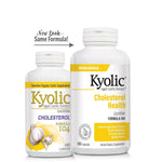 Kyolic Aged Garlic Extract Formula 104 container clearly displaying the odorless certified organic garlic logo