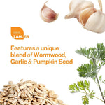 Zahler ParaGuard wellness formula packaging showcasing wormwood and pumpkin seed benefits.