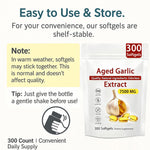 High potency fifteen to one concentration garlic bulb extract softgels by Napexix.