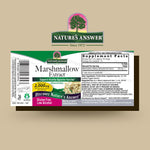 Nature's Answer liquid herbal extract label details and serving size