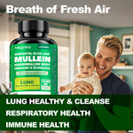 Back of bottle Megneta Lung Health support instructions