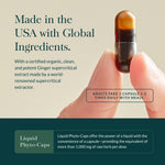 Gaia Herbs Ginger Supreme vegan liquid capsules packaging for optimal stomach comfort