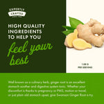 Swanson 540 Milligrams Ginger Root herbal capsules for adult stomach comfort and wellness