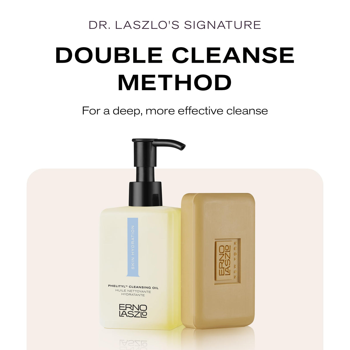 Erno Laszlo double cleansing step two moisture bar display