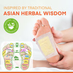 Step by step usage instructions for applying the natural relaxation patches before bedtime