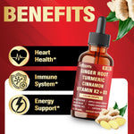 Satoomi wellness drops containing vitamin D3 K2 and ceylon cinnamon for heart health