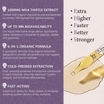Side view of Oasis Force organic liquid tincture showcasing the alcohol free and vegan product labeling.