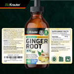 Complete product packaging display of USA imported BIO KRAUTER ginger root dietary supplement on clean backdrop