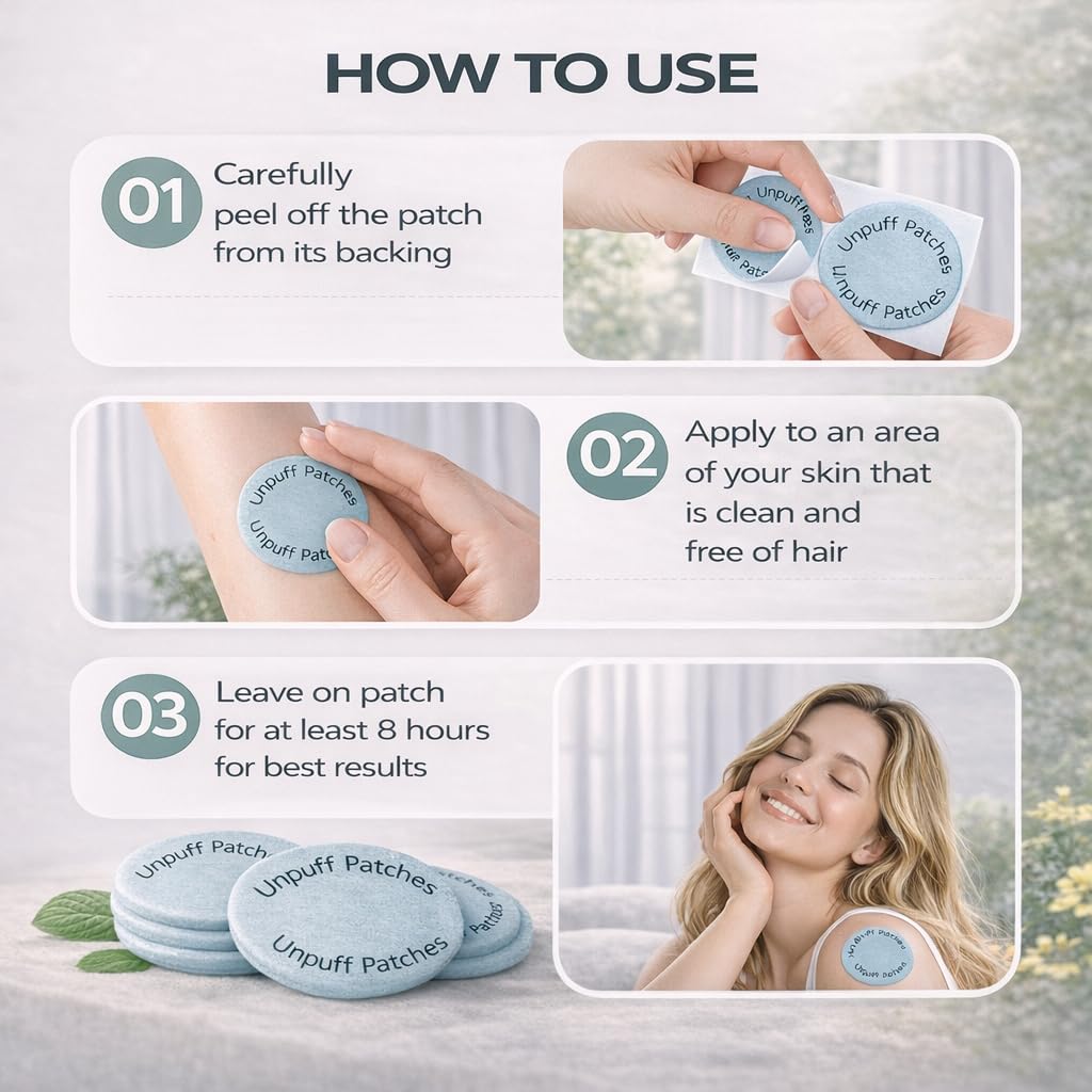 Full packaging display of the authentic USA imported plant-based wellness patches showcasing the thirty day supply box.