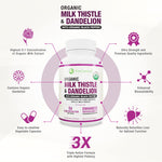 Wiseceutical organic liver detox formula with silymarin and black pepper extract packaging details