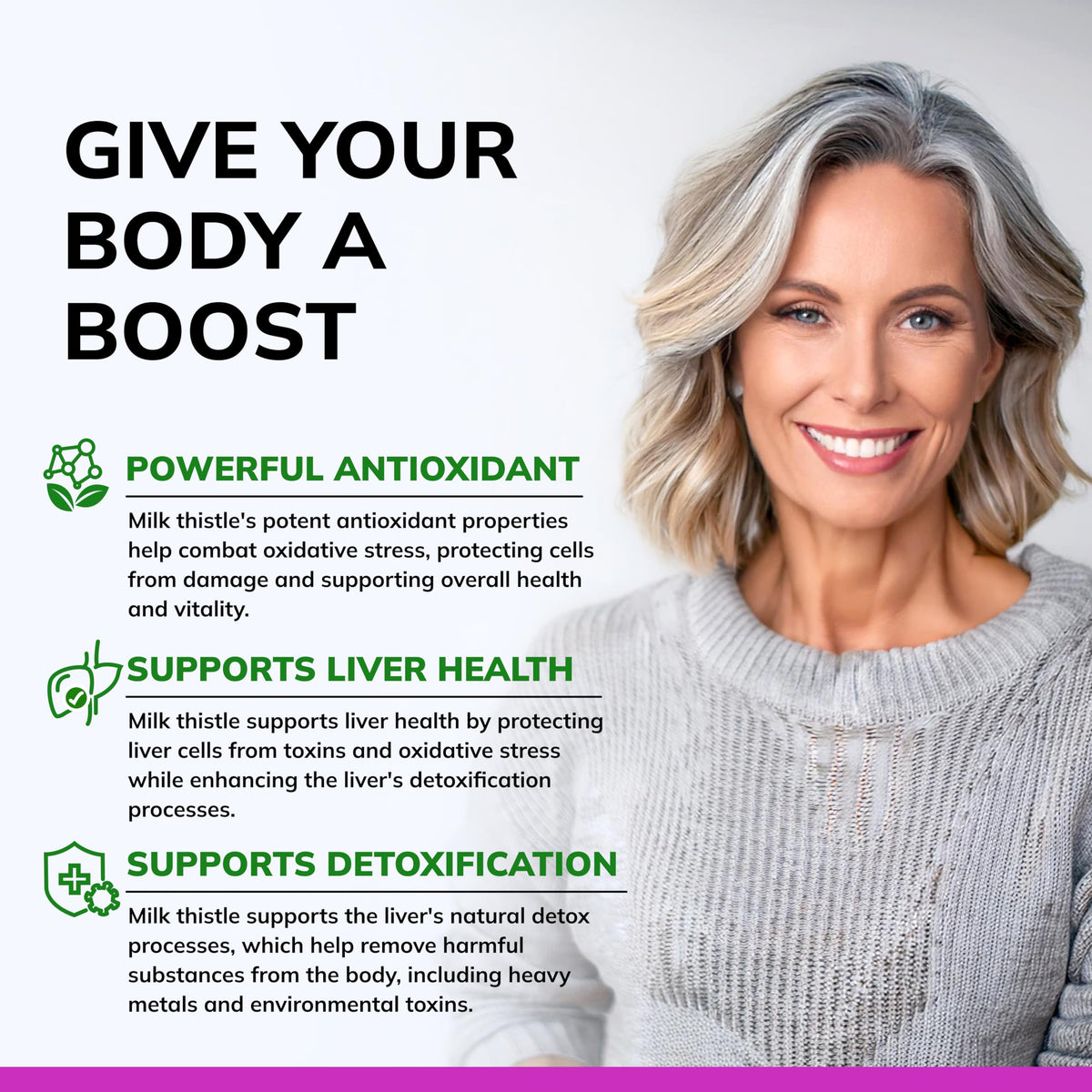 ASquared Nutrition clean vegetarian milk thistle capsules ingredients panel