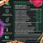SuperBonsai doctor formulated morning relief dietary supplement showing clean ingredients list