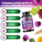 Premium USA imported liver detox capsules by Health Nutrition Naturals displayed on a clean background