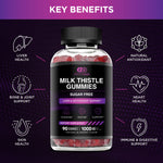 Effective Nutra Milk Thistle 1000mg supplement facts label showing vegan sugar free ingredients