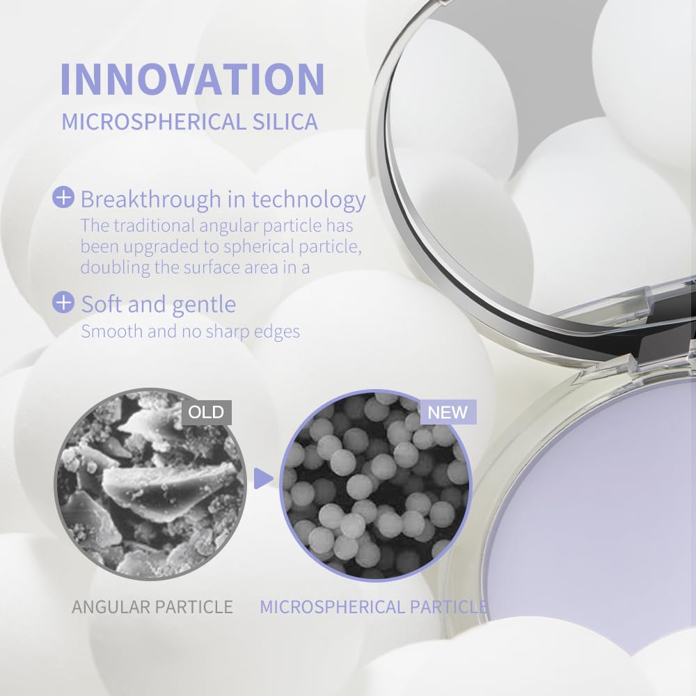Chillab Lavender Matte Powder showing zero white cast on diverse skin tones