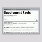 Piping Rock Ginger Root 1500 mg supplement facts and clean non-GMO ingredients label