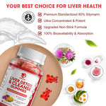 Lukaree non-GMO gluten-free liver support gummies packaging details