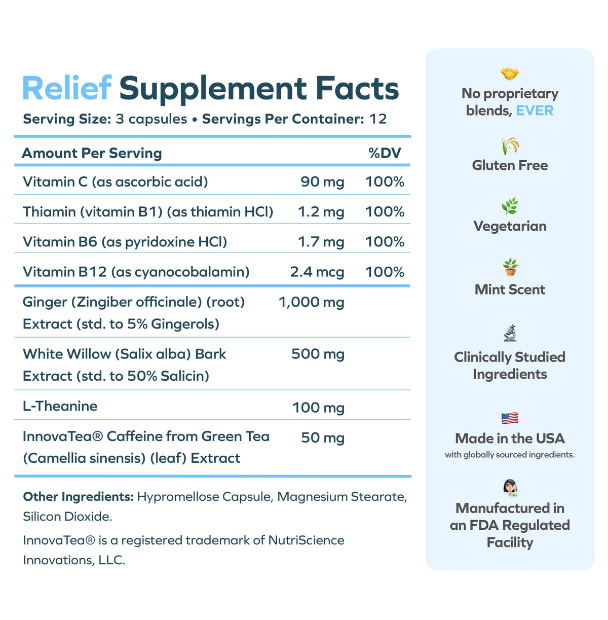 Cheers Relief vegetarian capsules for post drinking stomach and headache comfort