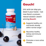 Side view of Redd Remedies Gouch showing non GMO and gluten free certifications