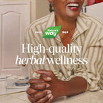 TRU ID certified organic plant based ginger root herbal supplement.