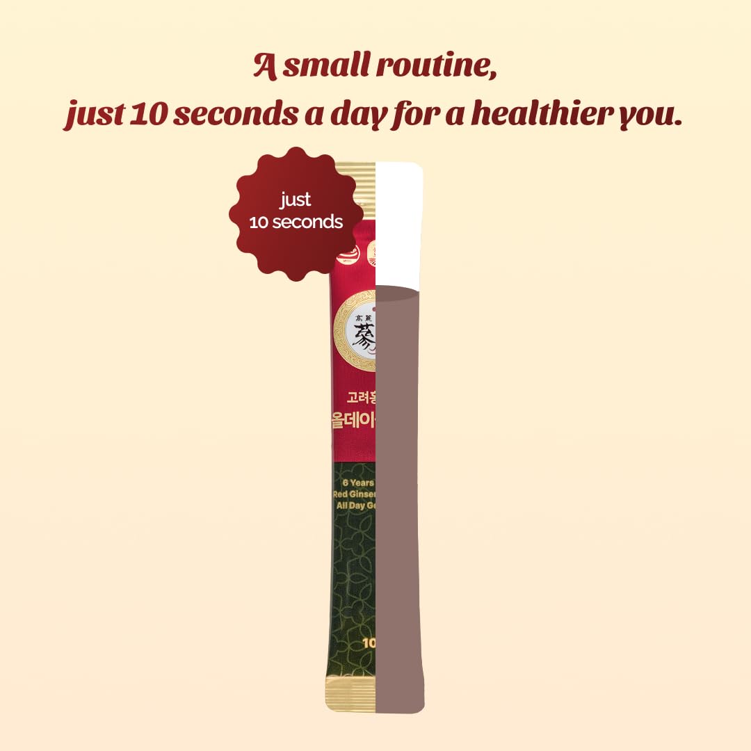 Authentic Korean Red Ginseng liquid sticks for daily vitality
