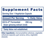 Side view of Life Extension Ginseng Energy Boost showing ingredients