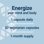 Close up of Life Extension Ginseng Energy Boost fermented ginseng extract bottle