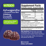 Viteey stress support gummies 120 count pack