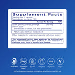 Pure Encapsulations Panax Ginseng 120 capsules label details