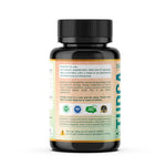 Saikou Herbs 5 in 1 dietary supplement bottle highlighting milk thistle and ashwagandha ingredients
