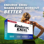 Pacific Health Endurox Excel premium workout supplement packaging highlighted on a flat surface