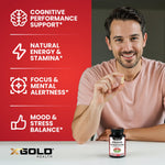 X Gold Health Korean Red Panax Ginseng bottle in hand