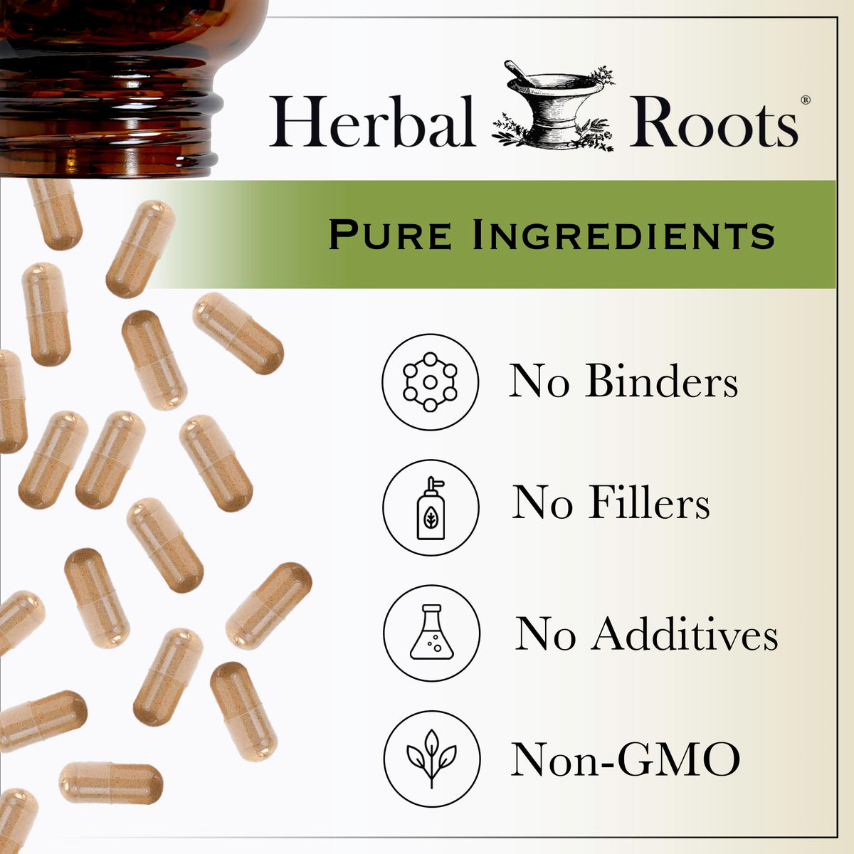Herbal Roots USA imported ginseng supplement packaging