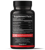 Natgrown Black Maca Root and Panax Ginseng capsule supplement label