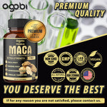 Agobi 7-in-1 herbal supplement bottle with organic ingredients listed