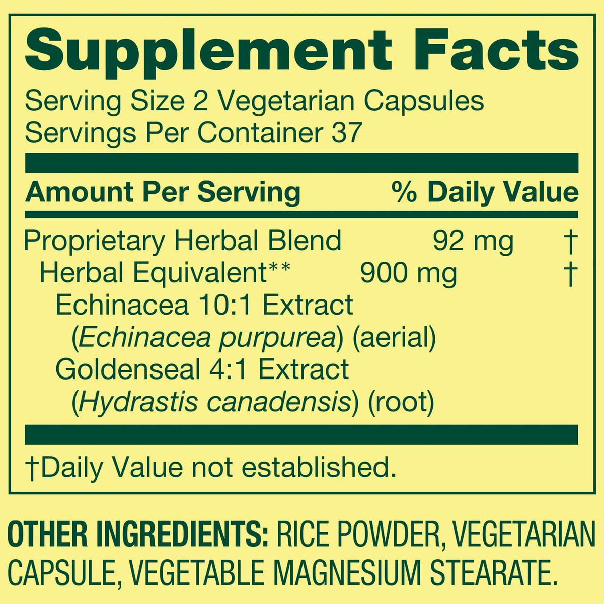 Close up of Spring Valley immune health dietary supplement capsules on a clean background