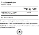 Swanson premium herbal immune support supplement packaging displaying nutritional facts and dosage instructions.