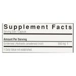 Supplement facts and ingredient label on the back of the authentic imported packaging.