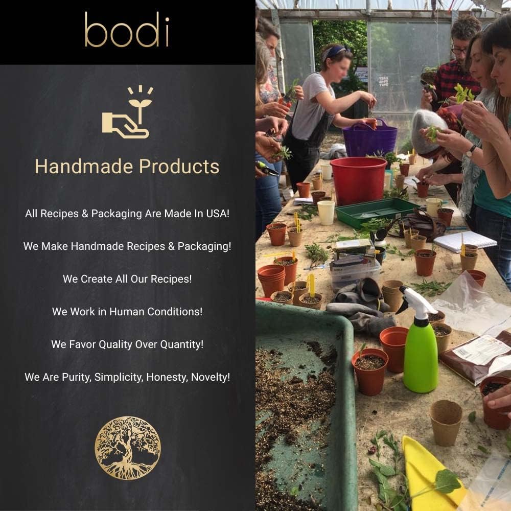 Side view of the one point five ounce Bodi Goldenseal Leaf package detailing authentic wellness features.