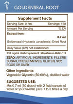 Non-GMO certified vegan liquid tincture dropper bottle top view showing secure seal