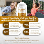 NURAFUSE non GMO gluten free digestive health supplement bottle side panel