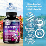 Authentic imported premium berberine hydrochloride high absorption vegan pills packaging