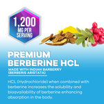 Natural plant based berberis aristata bark extract health supplement capsules bottle