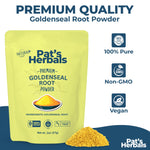 Finely ground authentic goldenseal herbal powder for vegan capsule filling