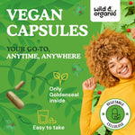 Natural herbal supplement bottle with clear dosage instructions